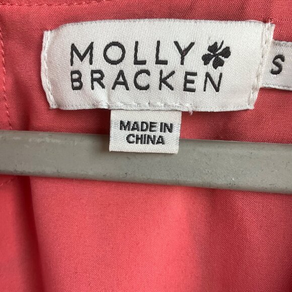 Molly Bracken Small Paisley Midi Dress Empire Waist V-Neck Flowy Boho - Picture 5 of 16